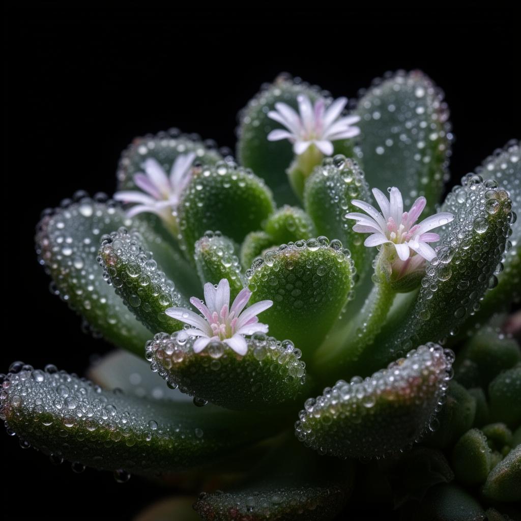 Mesembryanthemum crystallinum — planta botánica